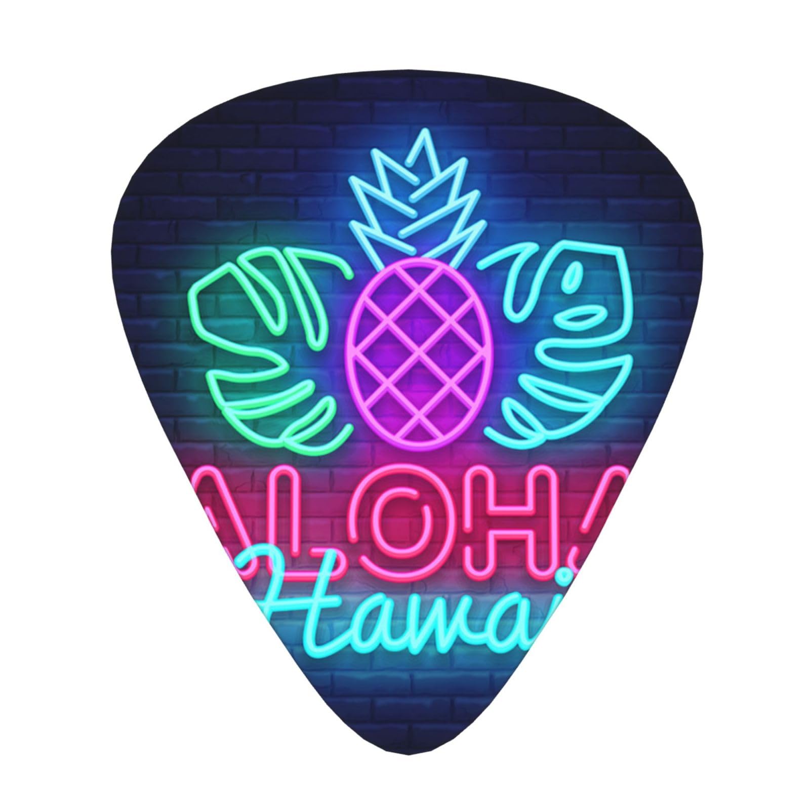 Amazon | ネオンサインアロハハワイ ギターピック Guitar Pick 12枚